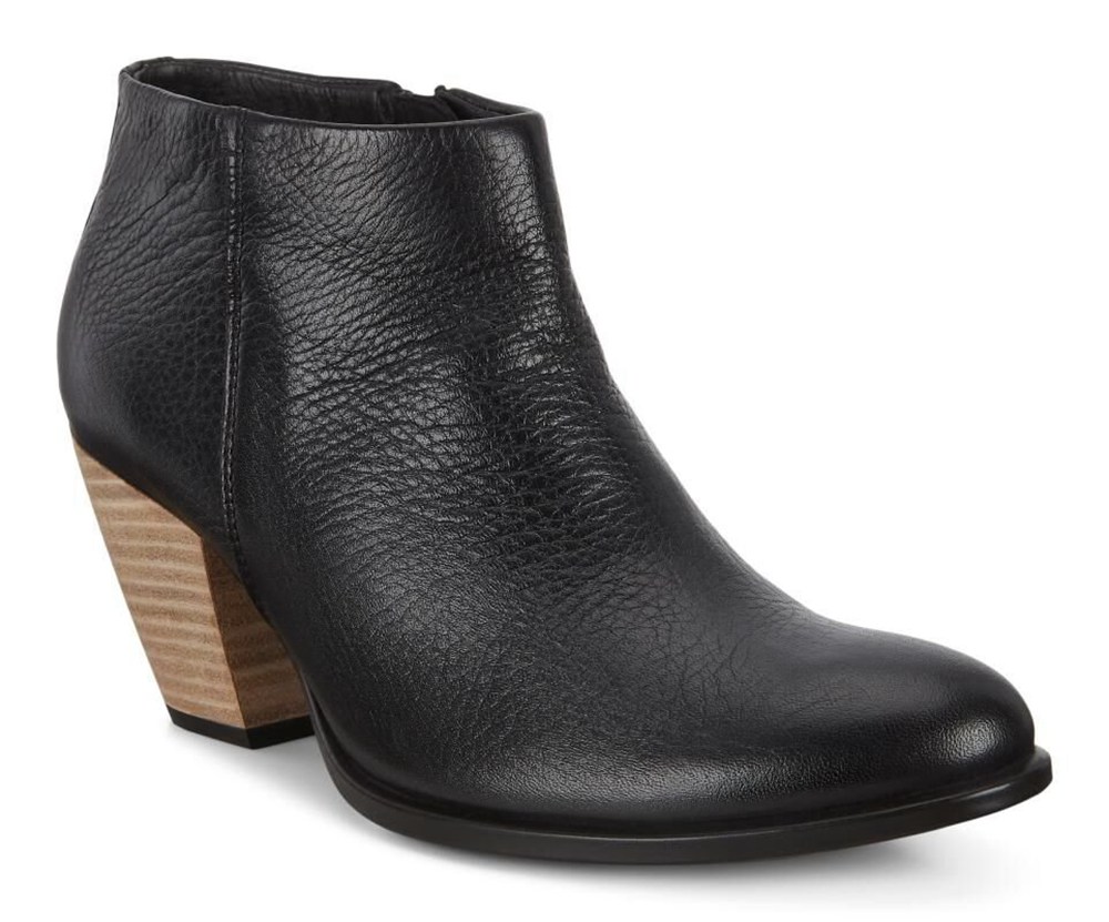 Womens Boots - ECCO Shape 55 Western - Black - 6019MYWJC